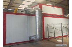 China Automated High-Temperature Paint Spray Booth with Thermal Curing Oven supplier