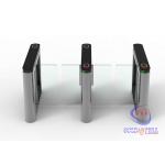 2D barcode ticket system gate , rfid cards swipe turnstile , swing access control turnstile for marine park for sale