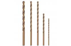China Titanium Coated Cobalt Twist Drill Bits High Hardness Straight Shank Twist Drill Bit supplier