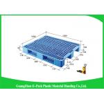 Double Sides 4 - Way Stackable Plastic Pallets , Plastic Skids Pallets 1200 X 1000mm for sale