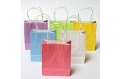 China 310*110*420mm gravure custom printed paper carry bags with handles Twisted supplier
