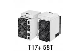 China 128 Bit Rectangle Bitmain Antminer T17+ 58TH 2750W Second Hand Asic Miner supplier