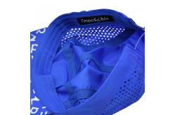 China Cotton Nylon Polyester 5 Panel Camper Hat With Medium Brim Length And Lining supplier