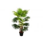 Entrance Hall Silk Plastic PE Indoor Artificial Palm Trees for sale
