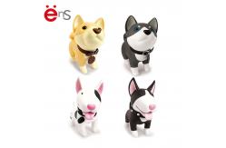 China phthalate free Plastic Piggy Bank Toy Eco PVC Material Dog Shape OEM supplier