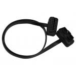 OBD2 OBDII J1962 Right Angle Male 24V to Female Extension Flat Cable for sale