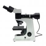 WF10x/18 Eyepiece Halogen Lamp Microscope Trinocular Metallurgical Microscope for sale