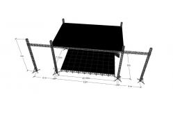 China Semi Circle Sound And Light Smart Roof Truss System supplier