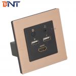 Aluminum Frame Panel Hotel Room Media Hub Mini Smart All In One Socket