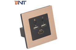 China Aluminum Frame Panel Hotel Room Media Hub Mini Smart All In One Socket supplier