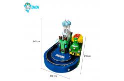 China Round Castle Kiddy Ride Train Game Machine - Coin Operated for Funfairs supplier