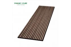 China MDF Polyester Fiber Acoustic Panels with Wood Texture Surface to Reduce Reverberation supplier