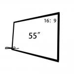 55 65 75 Inch Infrared Touch Frame With Usb Tempered Glass For Tv Smart Monitor Kiosk for sale