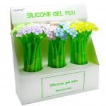 Promotion Creative Acrylic Crystal Daisy Flower Silicone Neutral Pen For Gift for sale
