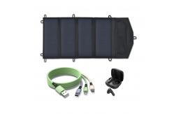 China Solar Panel Charger Panels 28 Watt 6 Monocrystalline Folding Kit 28W Foldable Backpack supplier