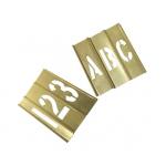 Customized Standard Brass Interlocking Stencils Brass 65 Material Golden Color for sale