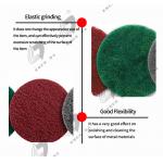4 Inch Cleaning Scouring Pads 12g Household Brass Scouring Pad for sale
