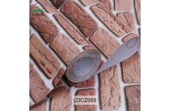 China 5m Roll 3D Effect Brick Stone Wallpaper Waterproof 3D Brick Wall Stickers supplier