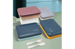 China Three Compartment Sealed Plastic Lunch Box 1250ML For Student supplier