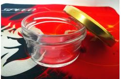 China High Transparent Glass Caviar Jar With Metal Lid supplier