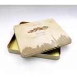 OEM Chocolate Cake Biscuit Metal Tin Box PMS Pantone Printing for sale