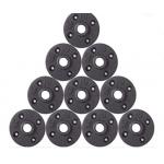 10 Pack 1/2 Inch Grey Malleable Cast Iron Floor Flange Seamless Pipe Fittings for sale