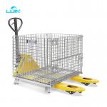 Warehouse Storage Foldable Collapsible Stacking Wire Mesh Storage Cage for sale