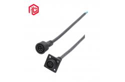 China Mini 4 Pin Flange IP67 6.5mm Panel Mount Power Connector supplier