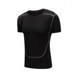 Polyester Printed Blank T Shirts Jogging Slim Fit Physical Exercise for sale
