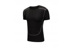 China Polyester Printed Blank T Shirts Jogging Slim Fit Physical Exercise supplier