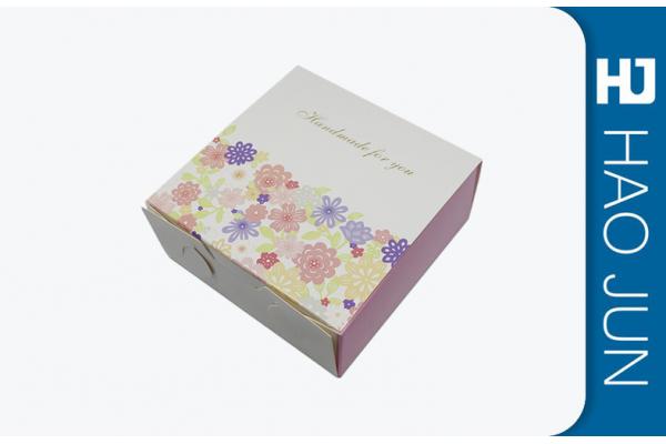 Offset Printing Cardboard Food Boxes For Cake , Cardboard Snack Boxes