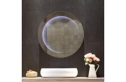 China 80cm Diameter Infinite LED Mirror Wall Mounted High Brightness For Hotels supplier