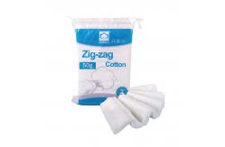 China Pure 100% Cotton Fabric Zig Zag Cotton Wool Degreased And Bleached supplier