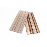 Indoor Panels PS Wall Cladding Panel With Gold Silver Line For Background 120x12mm for sale