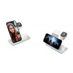 LED Light Multifunction Wireless Charger for 15W Fast Charging and Qi-enabled Devices for sale
