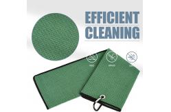 China Square Microfiber Waffle Golf Hand Towel For Superior Performance supplier
