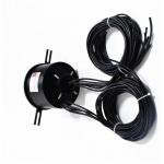 40A Through Hole Slip Ring Aluminum Alloy Sandblasting Oxidation Black Material