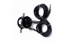 China 40A Through Hole Slip Ring Aluminum Alloy Sandblasting Oxidation Black Material supplier