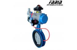 China Water / Oil / Gas Pneumatic Butterfly Valve With Pneumatic Control System supplier