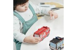 China 4 Assorted Vehicles Preschool Jigsaw Puzzle Eco Friendly 3D Cardboard supplier