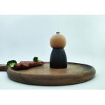 Wood Pepper Grinder Manual Grinder With Adjustable Coarseness Ceramic Core for sale