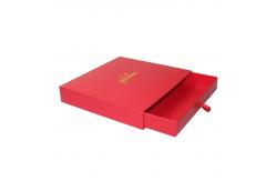 China Hot Stamping Gold Foil Paper Sliding Box Red Custom Cardboard Packaging Box supplier