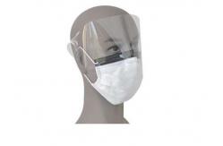 China 3 Ply Earloop Face Mask Surgical Disposable Antibacterial With Clear Plastic Shield supplier