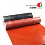China Heat Resistant Silicone Coated Fiberglass Fabric Smooth Surface High Heat Resistance manufacturer