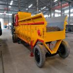 Diesel Engine Mobile Wheels  Integrated Biomass Crusher for sale