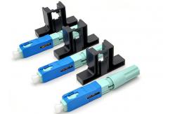 China Ceramic Groove SC UPC Quick Fast Connector For Fiber Optic Euquipment supplier