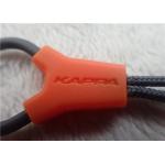 Debossed Logo Irregular Shape Rope Rubber Zipper Puller For Mountain Climbing Bags