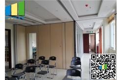 China Operable Glass Room Dividers / Partition Wall System On Wheels For Meeting Room supplier