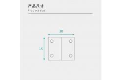 China 15mm Plastic Angle Brackets Versatile Design Fixing For Knockdown Furniture supplier