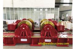 China 500T Conventional Tank Turning Rollers , Bolt Adjustment Pipe Welding Rotator Hand Control supplier
